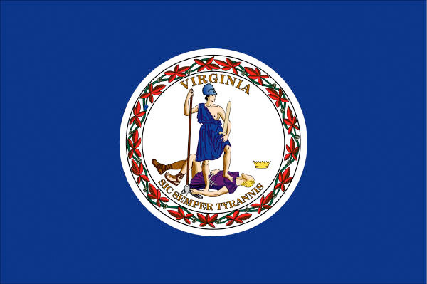 Virginia State Flag Sic Semper Tyrannis Virginia State Flag Sic Semper Tyrannis