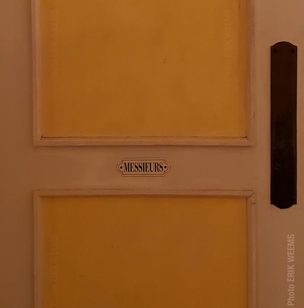Men's Room Door at the Can Can