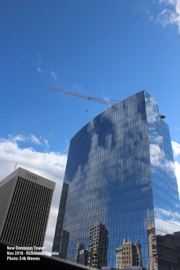 Dominion Tower construction Cary St Richmond Virginia