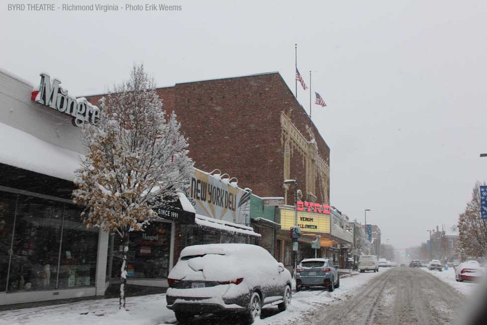 Byrd Theater in the Snow - Richmond Virginia