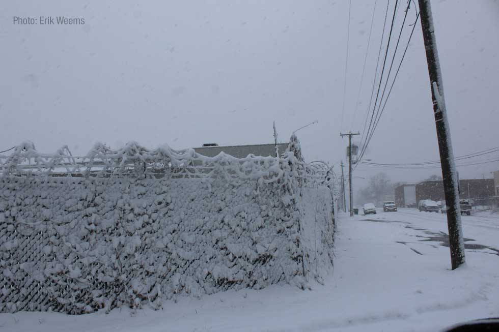 Snowfall Thick in Richmond VA