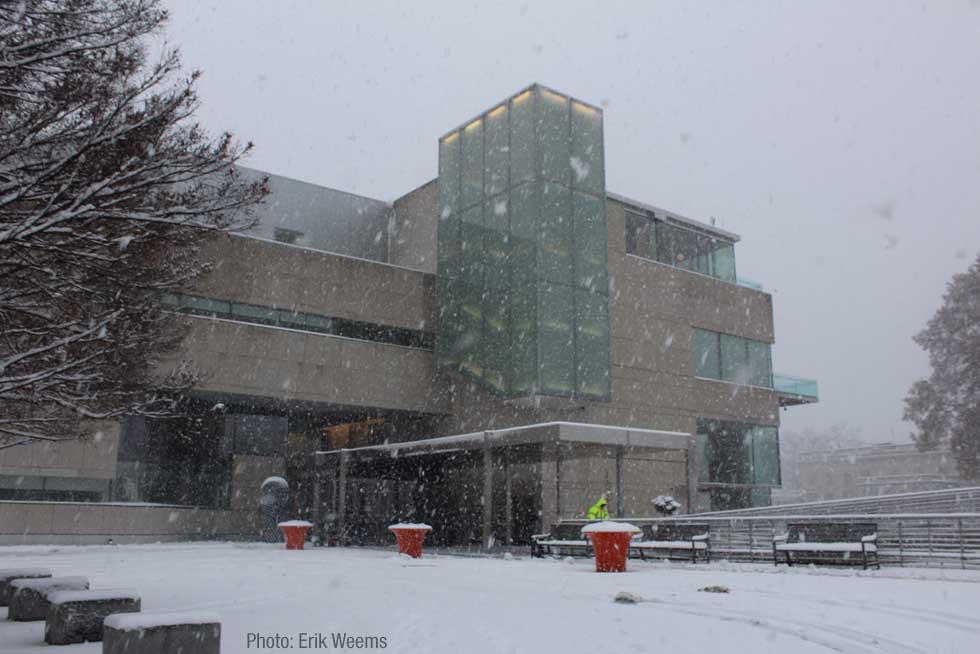 VMFA MUseum in the Snow