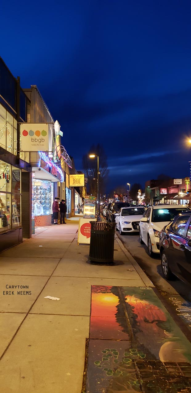 Carytown Street at Night