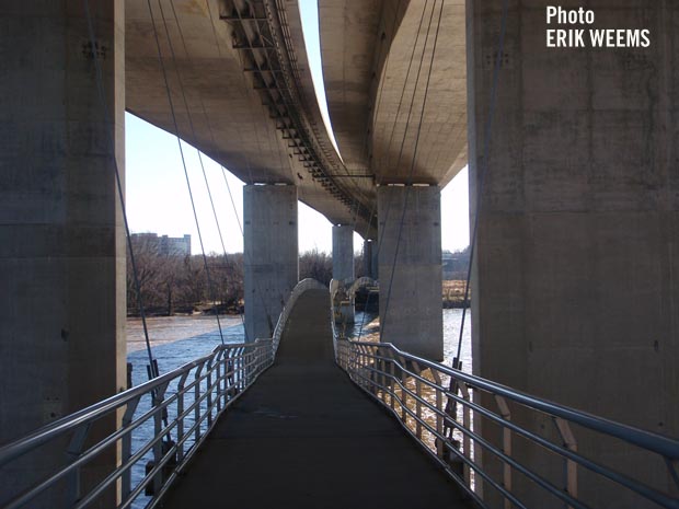 Below the 301 Bridge over the James River