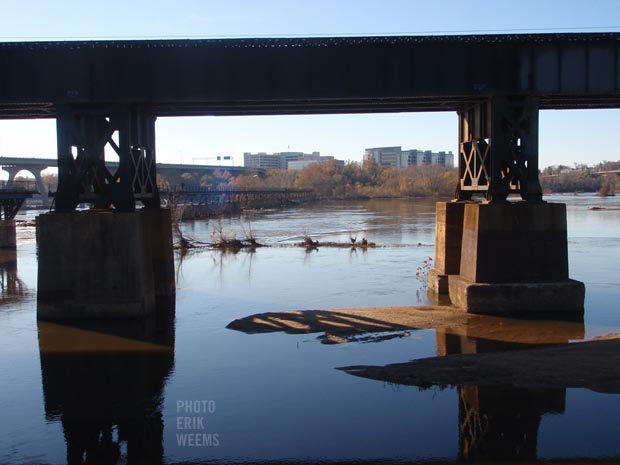 Train Tracks James River Richmond Virginia