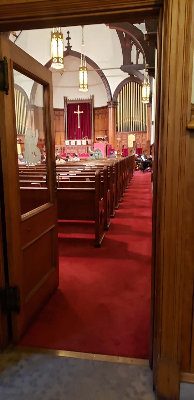 Inside the First English Lutheran Church Richmond