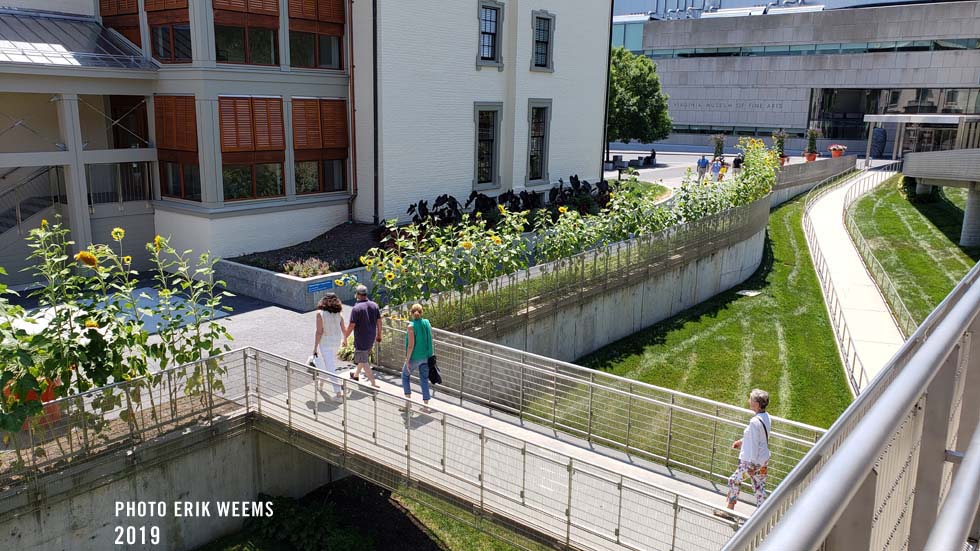 Walking Bridge at the Virginia Museum of Fine Arts to Old Fair Grounds Hospital