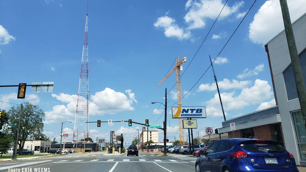 WTVR  Tower over Richmond Virginia