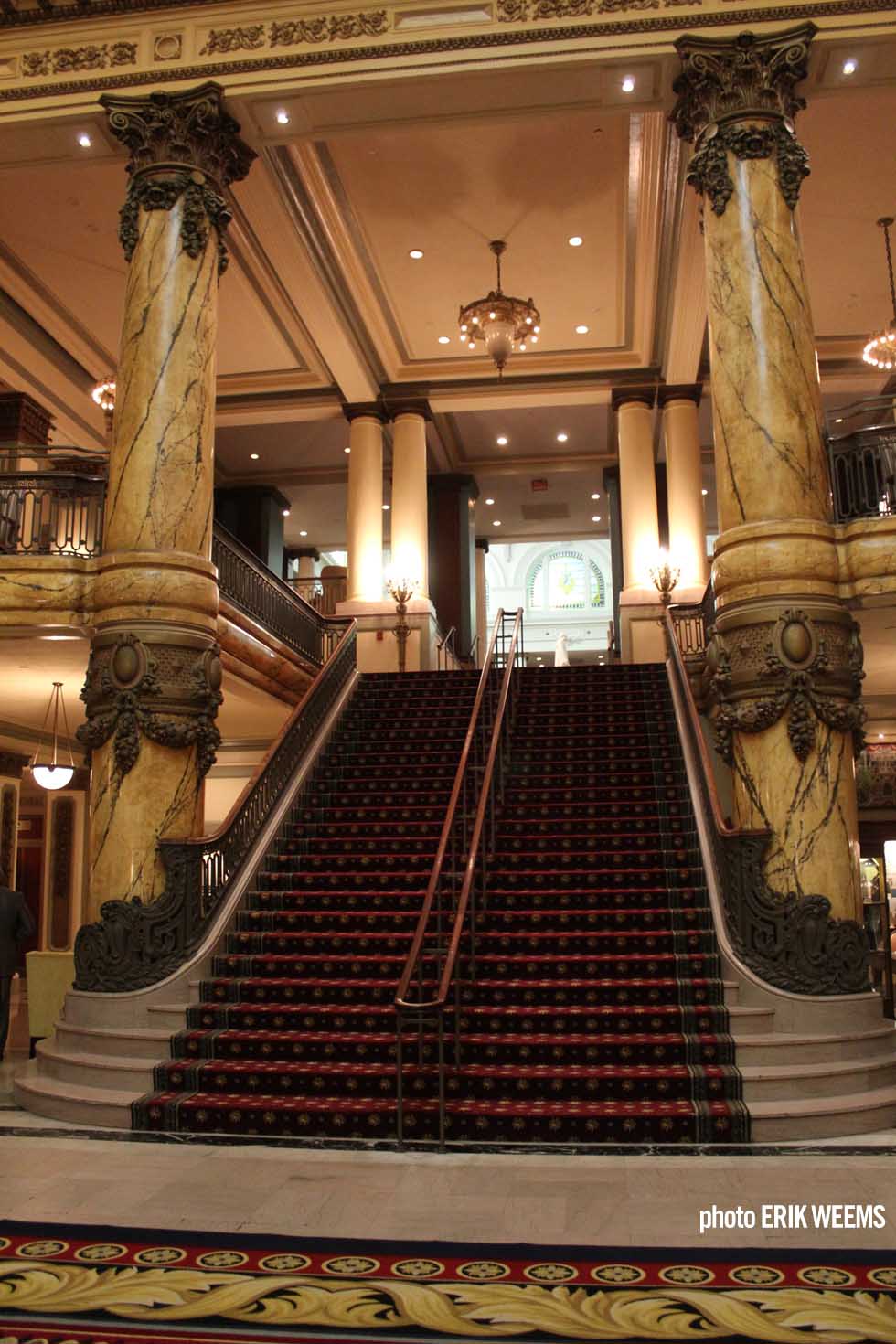 Stairs up in the JeffersonHotel
