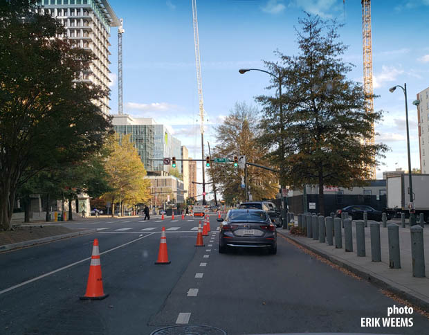 Construction work on Richmond Virginia