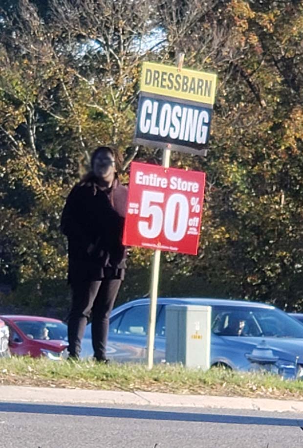 Store Closing Sign