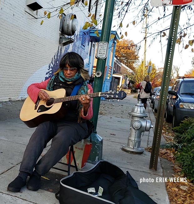 Street Guitar Player Carytown Virginia