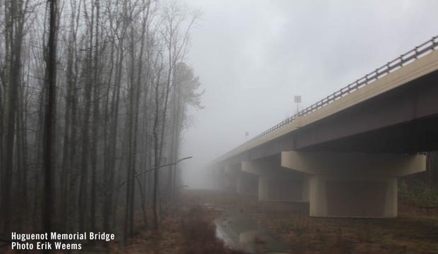Huguenot Bridge Richmond Virginia Fog