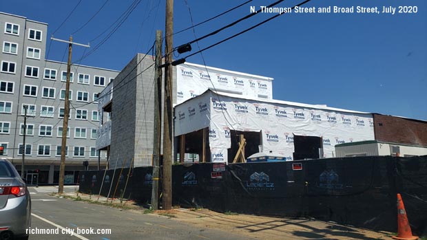 Construction along North Thompson and Broad