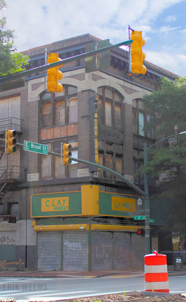 East Broad Street Clay Market in Richmond Virginia