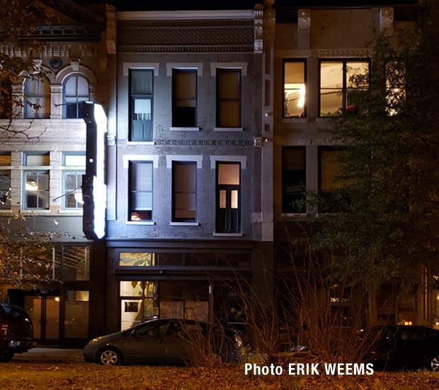 At night on Broad Street Richmond Virginia