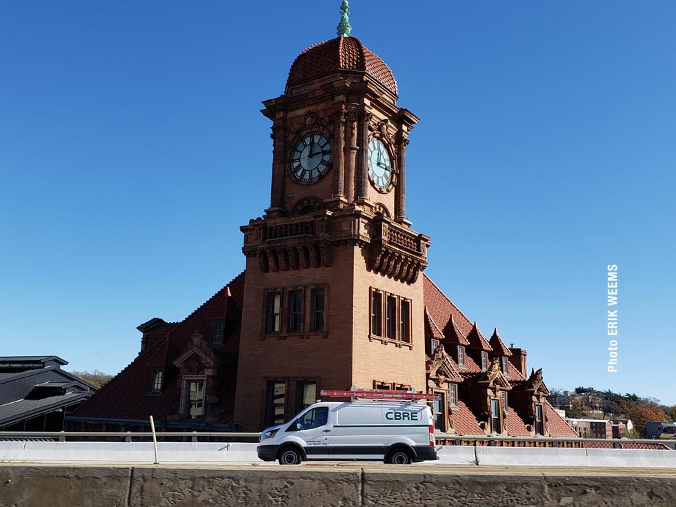 Train CLock Tower Richmond Virginia Photo by Weems