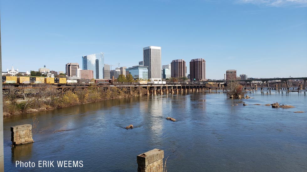 Richmond City on the James River