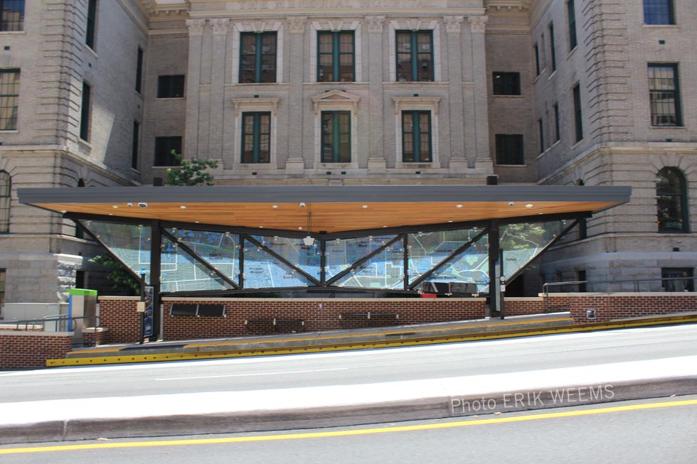 Bus Stop in Richmond Virginia