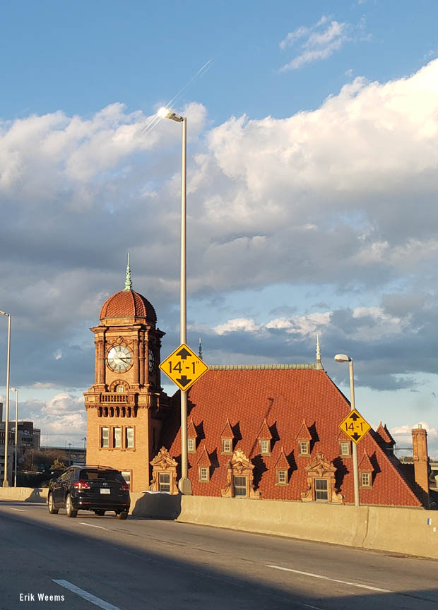 Time clock tower in Richmond Virginia