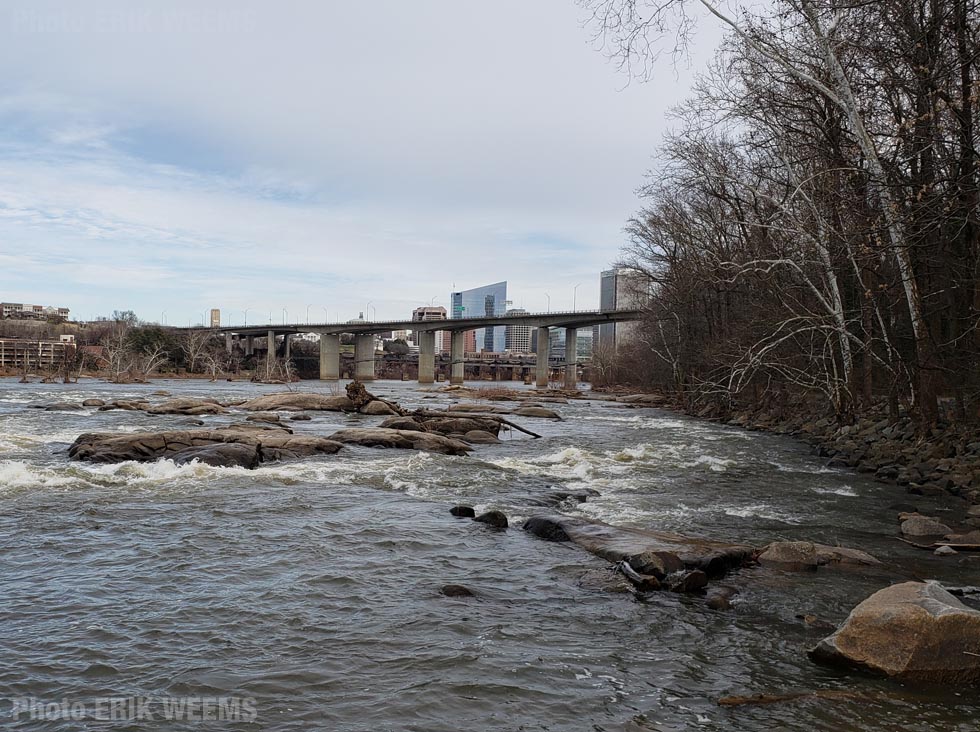 James River Bridge and City