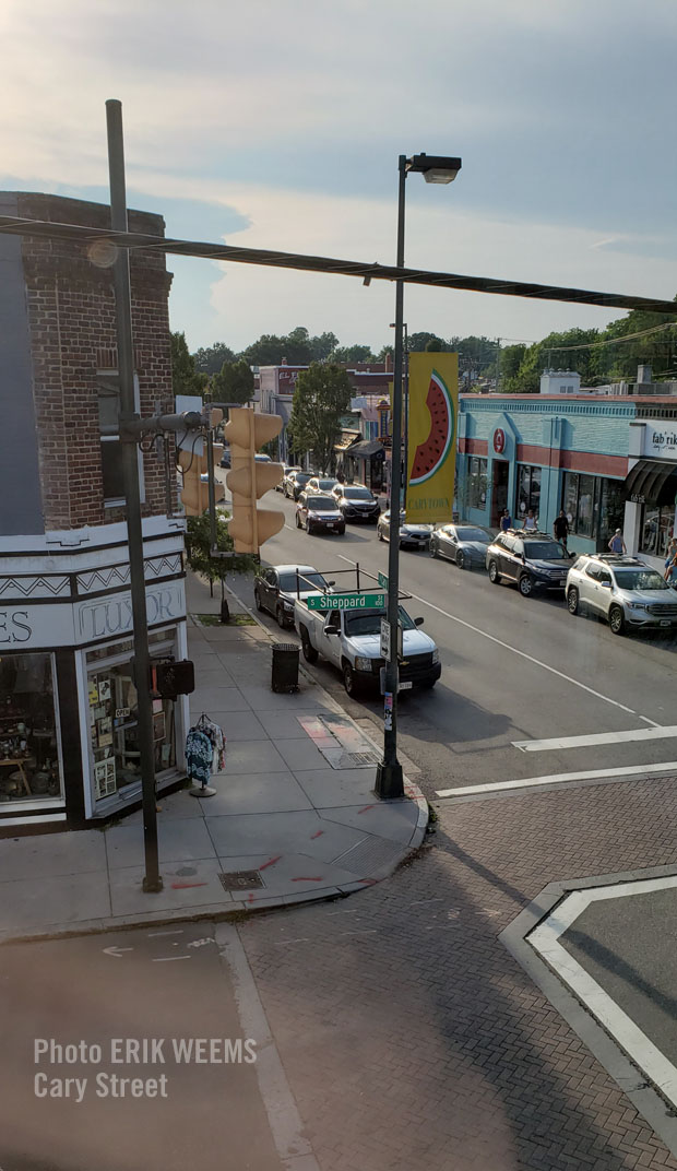 Looking down Cary Street