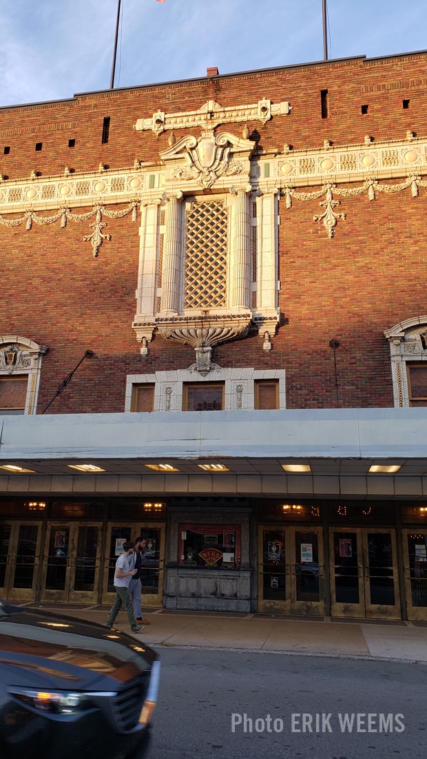 Walking by the Byrd Theatre in Carytown