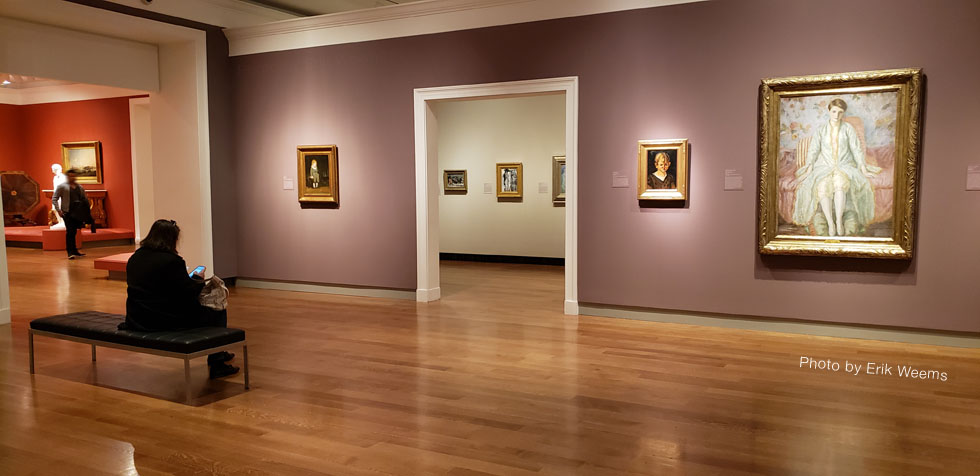 Inside the VMFA Museum gallery floor