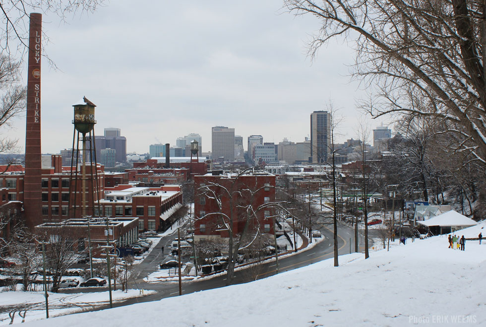 Snow in Richmond Virginia