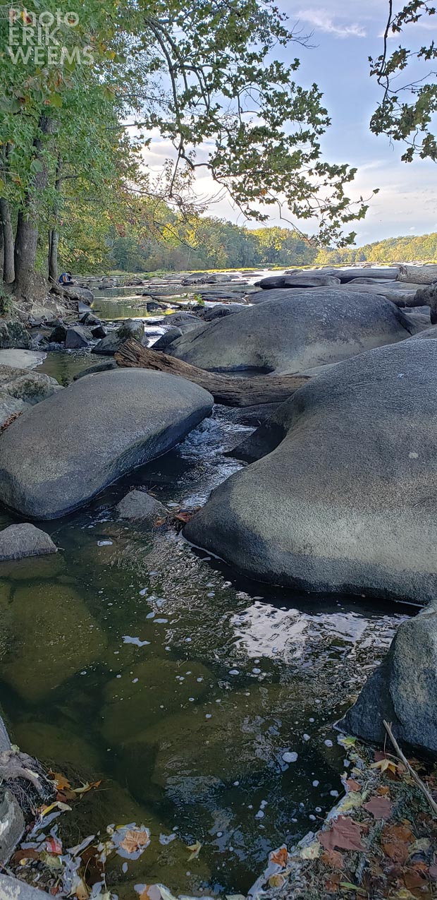 Rocks along the James River October 9