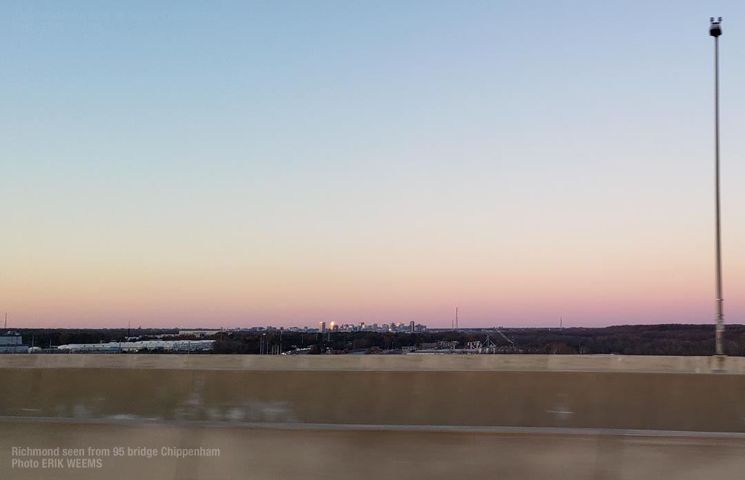 Richmond seen from the 95 Chippenham Bridge